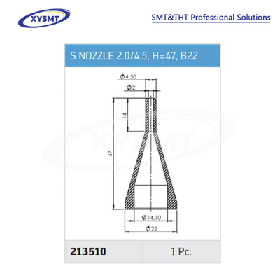 213510 S NOZZLE 2.0-4.5 H=47 B22 for Ersa Soldering machine spare part
