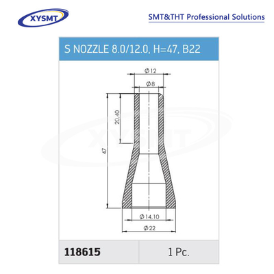 118615 S NOZZLE 8.0-12.0 H=47 B22 for Ersa Soldering machine spare part