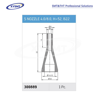 300889 S NOZZLE 4.0-8.0 H=52 B22 for Ersa Soldering machine spare part