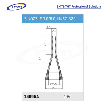 130964 S NOZZLE 3.0-6.0 H=57 B22 for Ersa Soldering machine spare part