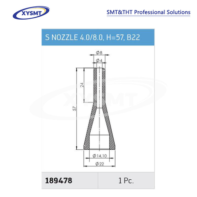 189478 S NOZZLE 4.0-8.0 H=57 B22 for Ersa Soldering machine spare part