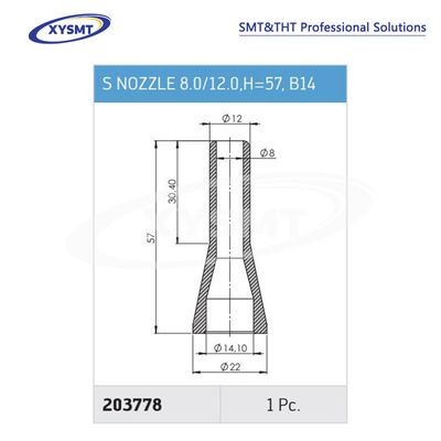 203778 S NOZZLE 8.0-12.0 H=57 B14 for Ersa Soldering machine spare part