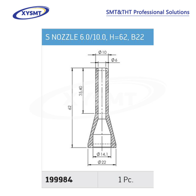 199984 S NOZZLE 6.0-10.0 H=62 B22 for Ersa Soldering machine spare part