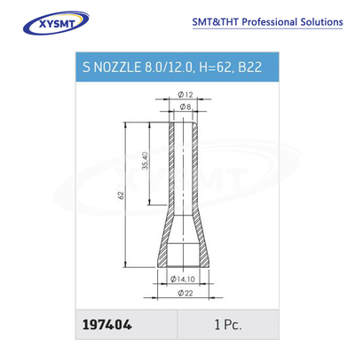 197404 S NOZZLE 8.0-12.0 H=62 B22 for Ersa Soldering machine spare part