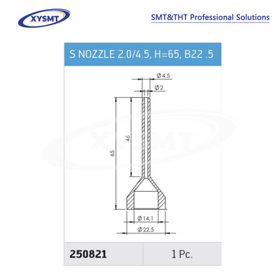 250821 S NOZZLE 2.0-4.5 H=65 B22 5 for Ersa Soldering machine spare part
