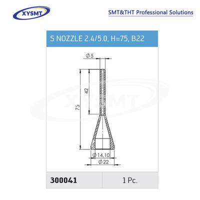 300041 S NOZZLE 2.4-5.0 H=75 B22 for Ersa Soldering machine spare part