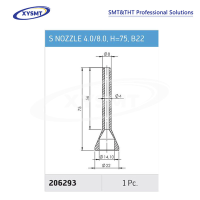 206293 S NOZZLE 4.0-8.0 H=75 B22 for Ersa Soldering machine spare part