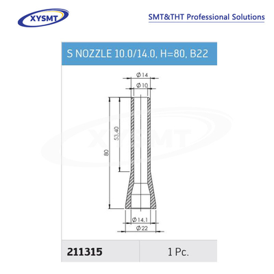 211315 S NOZZLE 10.0-14.0 H=80 B22 for Ersa Soldering machine spare part