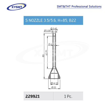 229921 S NOZZLE 3.5-5.6 H=85 B22 for Ersa Soldering machine spare part