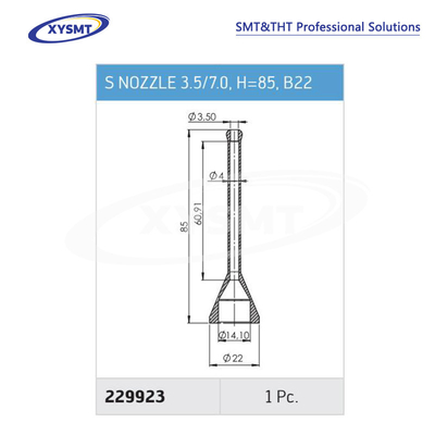 229923 S NOZZLE 3.5-7.0 H=85 B22 for Ersa Soldering machine spare part