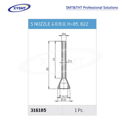 316185 S NOZZLE 4.0-8.0 H=85 B22 for Ersa Soldering machine spare part