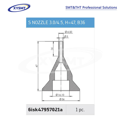 6isk47957021a S NOZZLE 3.0-4.5 H=47 B36 for Ersa Soldering machine spare part