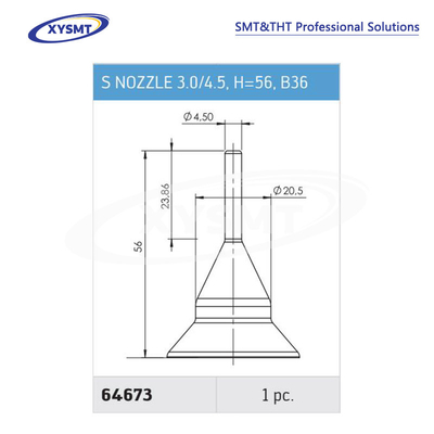 64673 S NOZZLE 3.0-4.5 H=56 B36 for Ersa Soldering machine spare part