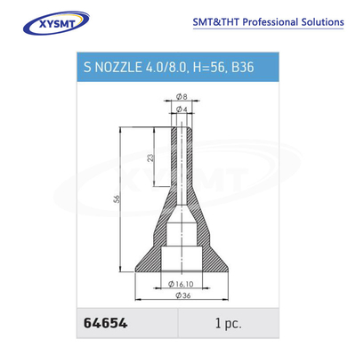 64654 S NOZZLE 4.0-8.0 H=56 B36 for Ersa Soldering machine spare part