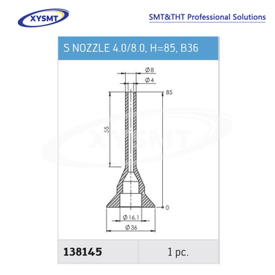 138145 S NOZZLE 4.0-8.0 H=85 B36 for Ersa Soldering machine spare part